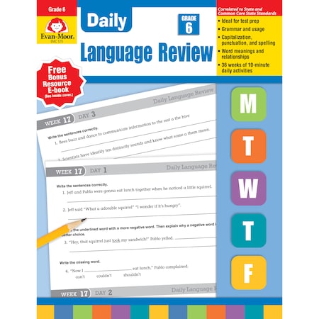 Evan-Moor Daily Language Review Teacher's Edition, Grade 6 576
